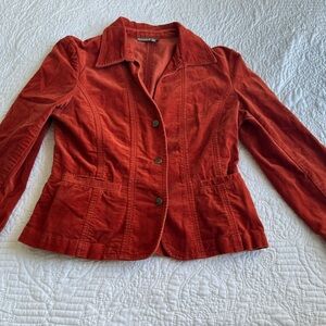 Vintage Tristan et Iseult Women's Rust Corduroy Blazer